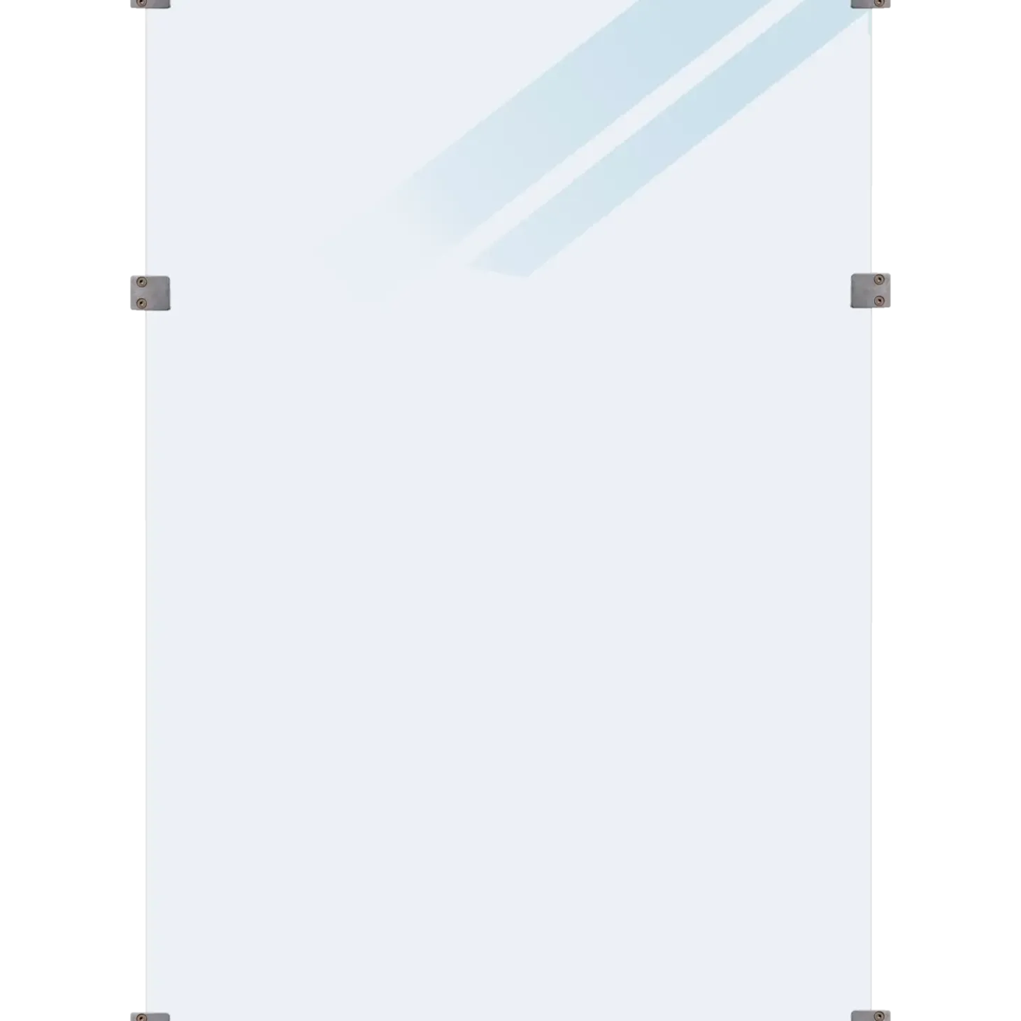 Plus glashegn 90x91 cm frosted