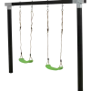 Plus gyngestativ Cubic med 2 gynger, sort