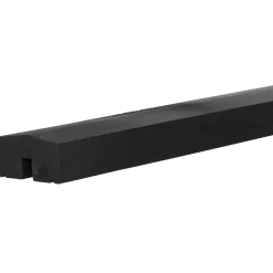 PLUS Klink/Plank mellem/topafslutning længde 174 cm Sort