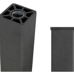 Plus kompositstolpe 90x90 mm længde 98 cm skifergrå