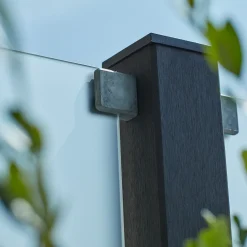 Plus kompositstolpe 90x90 mm længde 98 cm skifergrå