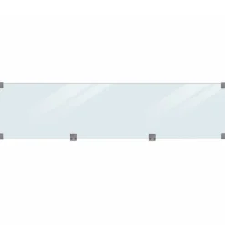Plus krydsskåret profilstolpe m/1 spor 90x90 mmx længde 188 cm sort