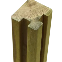 PLUS Krydsskåret Profilstolpe m/2 spor Hjørne 9×9×188 cm