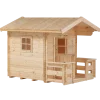Plus legehus ubehandlet med terrasse - 162x198x153 cm