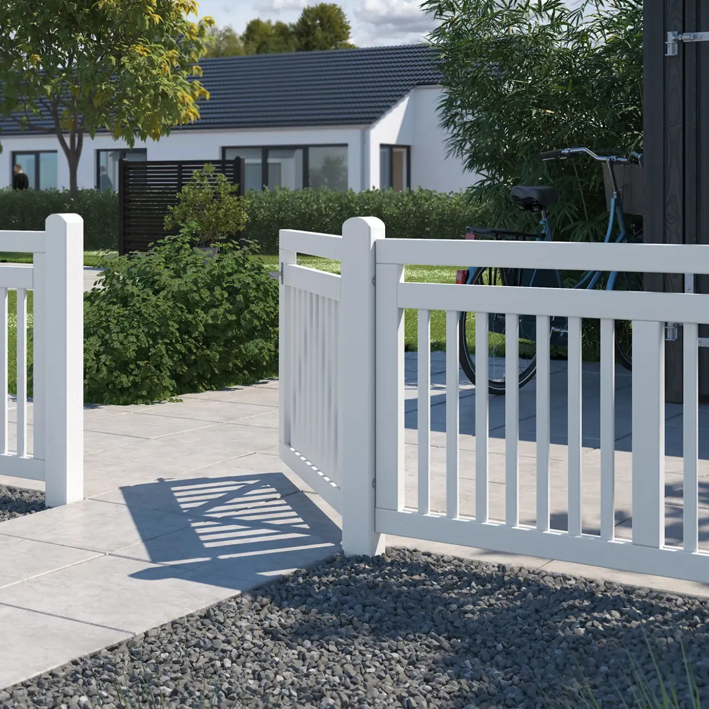 Plus Linea dobbeltlåge 300x80 cm hvid