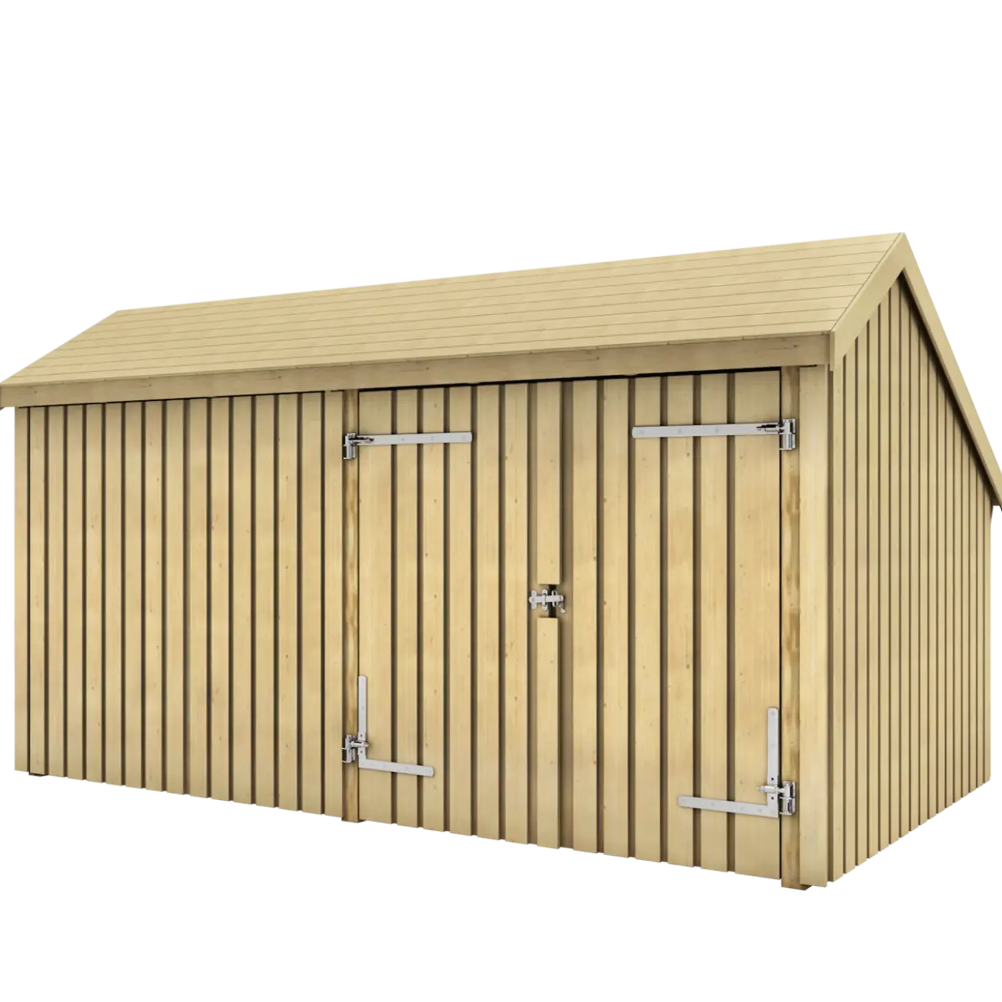 Plus Multi havehus 10,5 m² 2 moduler med dobbeltdør og lukket front