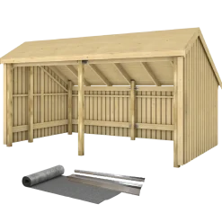 Plus Multi havehus 10,5 m² 2 moduler med åben front