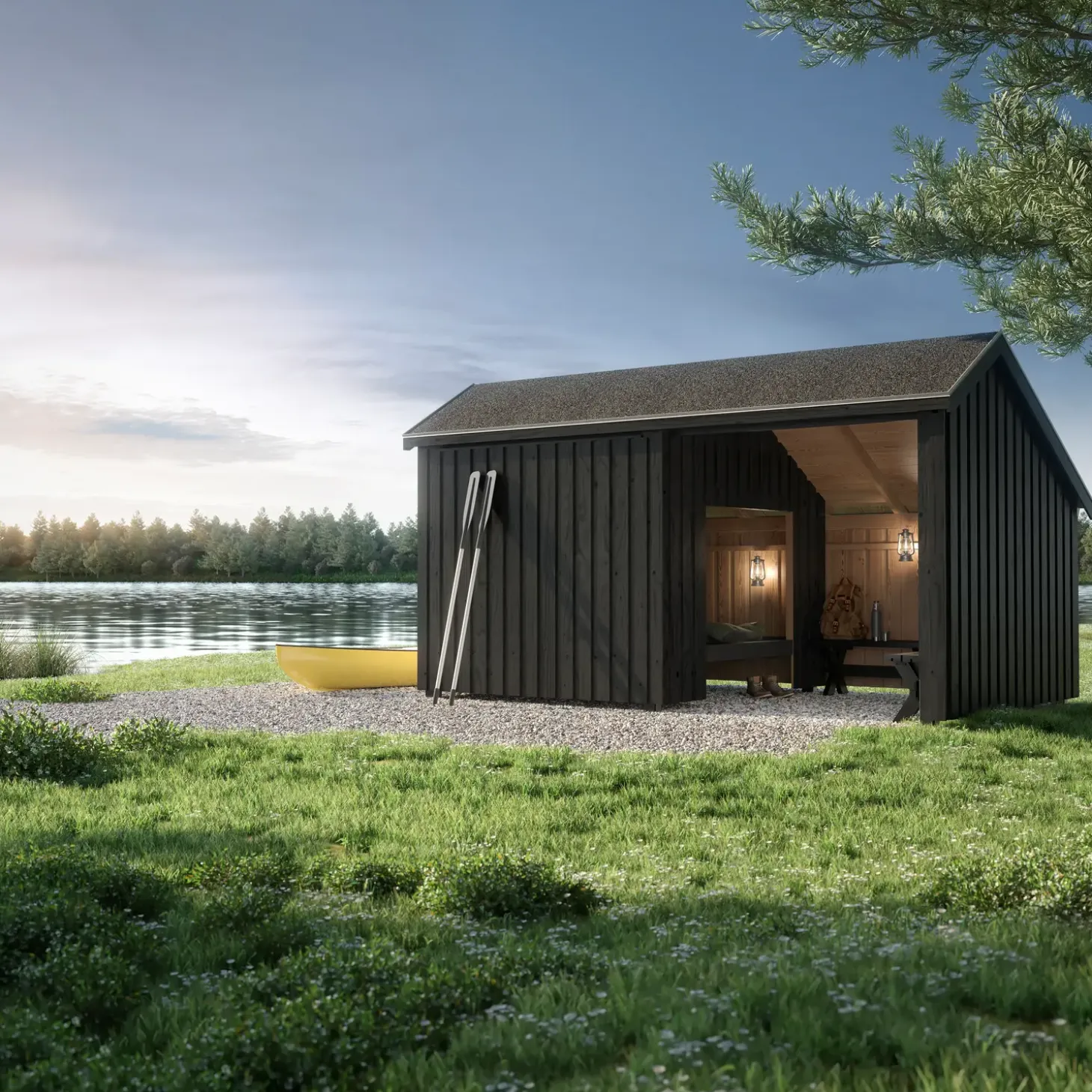 Plus Multi shelter 2 moduler med shelter og opholdsrum Inkl. beslag/skruer og shelter bund