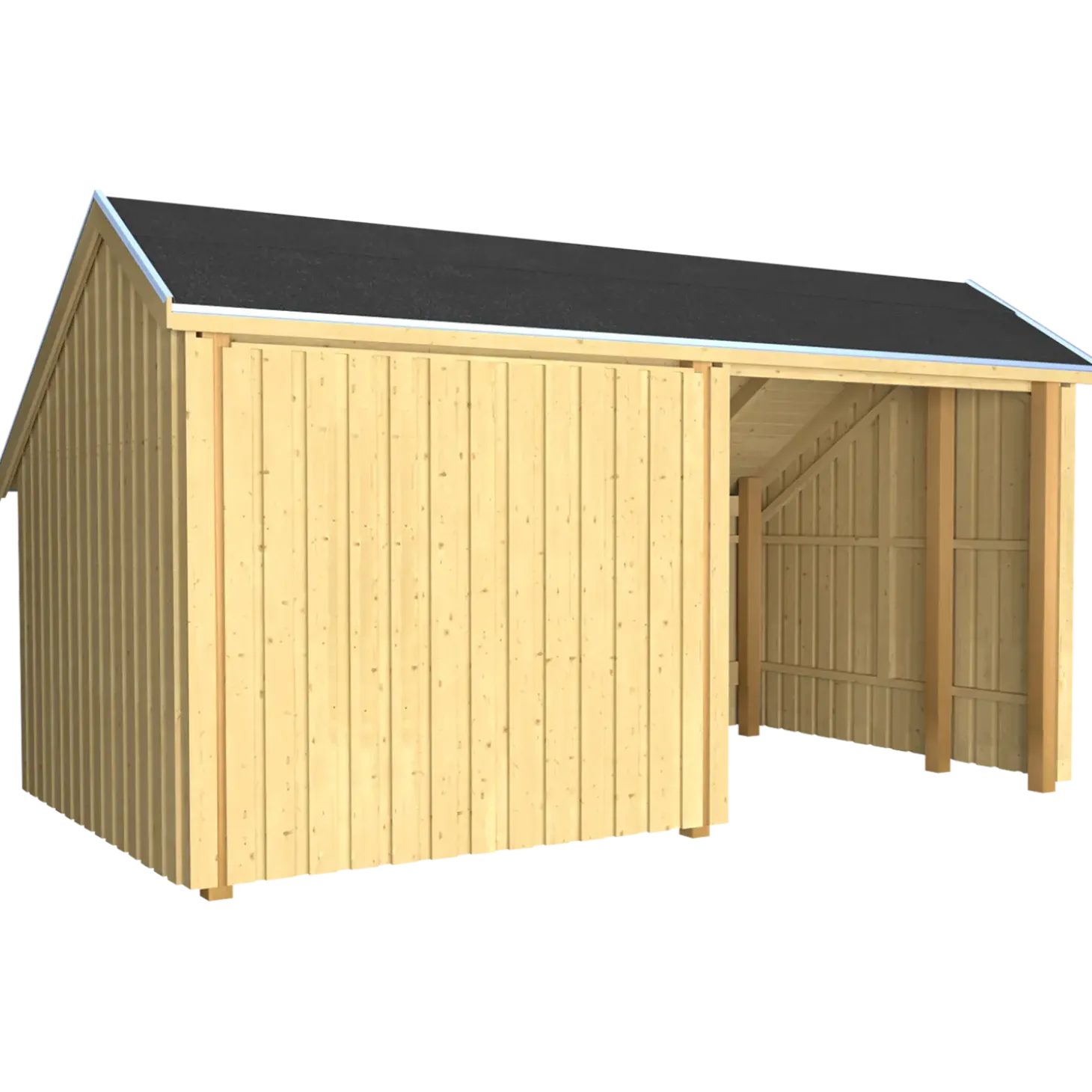 Plus Multi shelter 2 moduler med shelter og opholdsrum Inkl. beslag/skruer og shelter bund