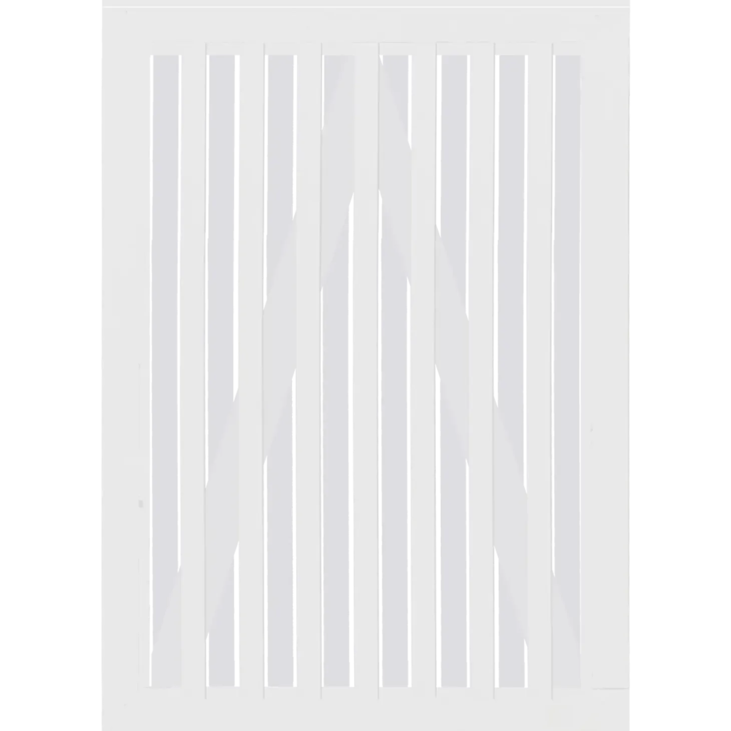 Plus Nagano enkeltlåge 100x80 cm hvid