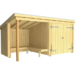 Plus Nordic bålhytte/havehus 9,5 m2 - Type 1A