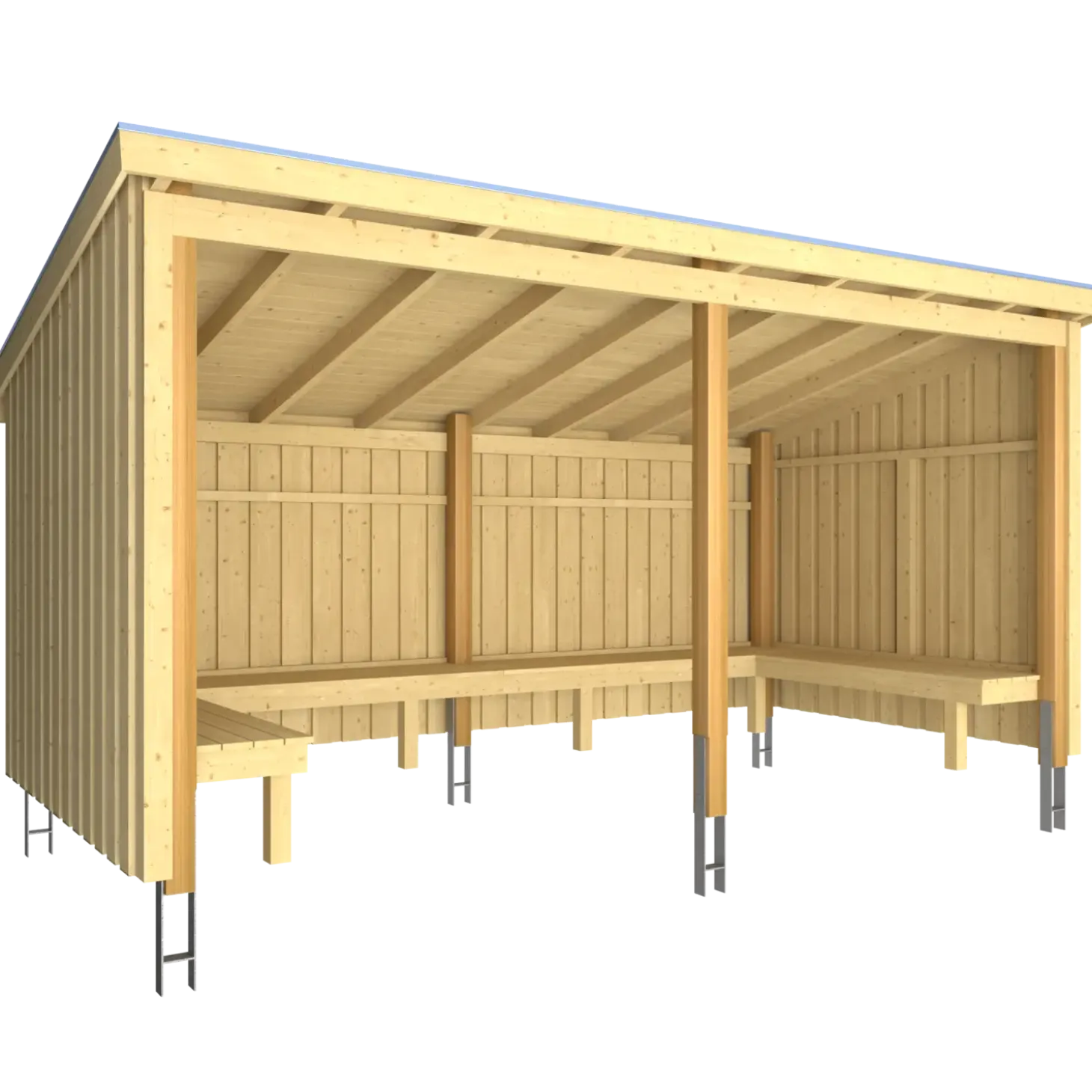 Plus Nordic bålhytte 9,5 m2 - Type 1A