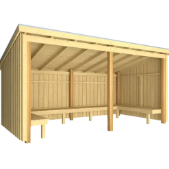 Plus Nordic bålhytte 9,5 m2 - Type 1A