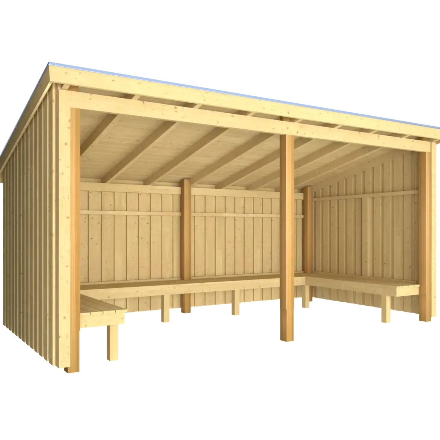 Plus Nordic bålhytte 9,5 m2 - Type 1A