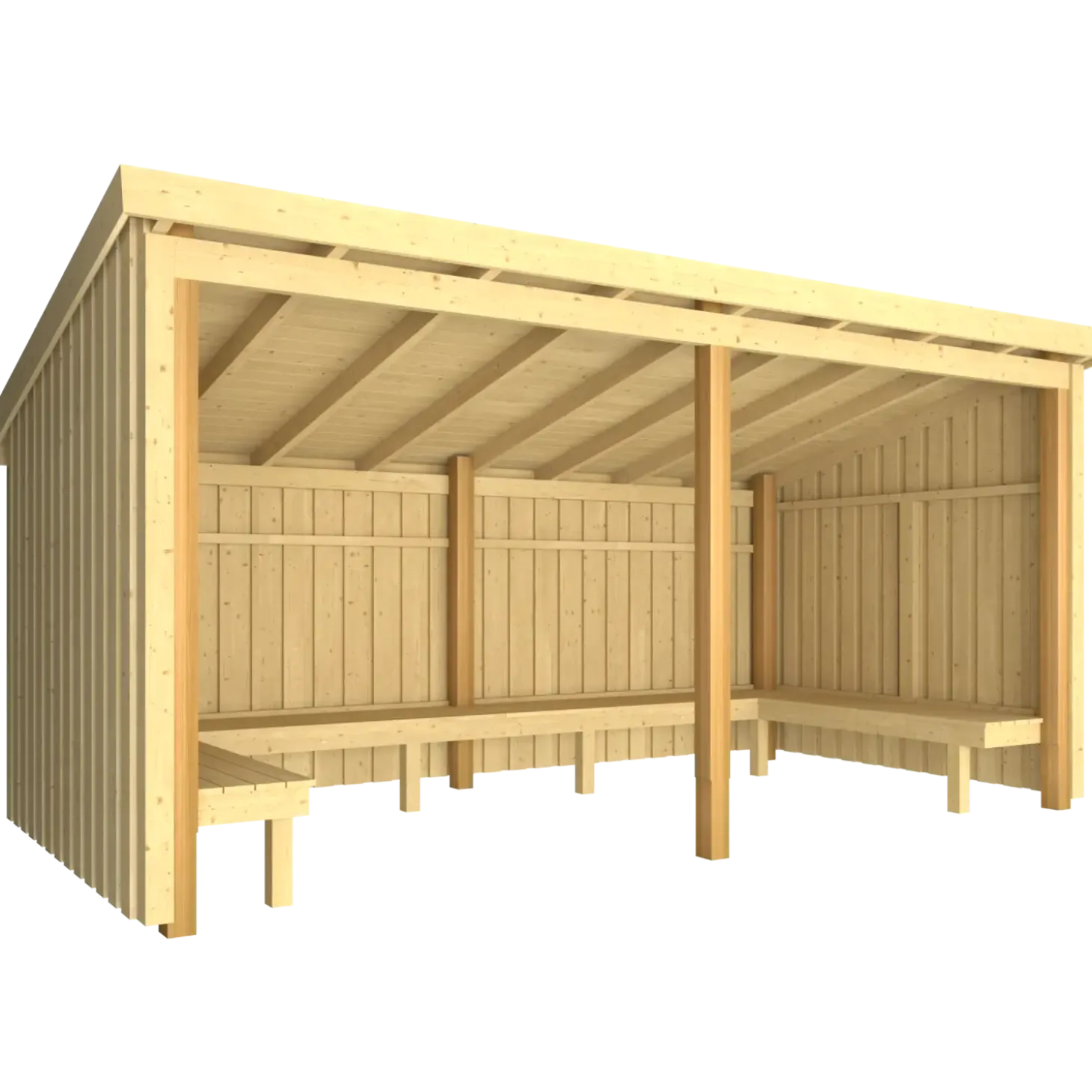 Plus Nordic bålhytte 9,5 m2 - Type 1A
