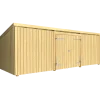 Plus Nordic Multi Havehus 14 m²  3 moduler m/dobbeltdør og lukket front