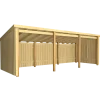 Plus Nordic Multi havehus 14 m² 3 moduler med åben front