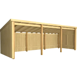 Plus Nordic Multi havehus 14 m² 3 moduler med åben front