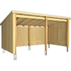 Plus Nordic Multi havehus 9,5 m² 2 moduler med åben front