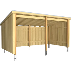 Plus Nordic Multi havehus 9,5 m² 2 moduler med åben front