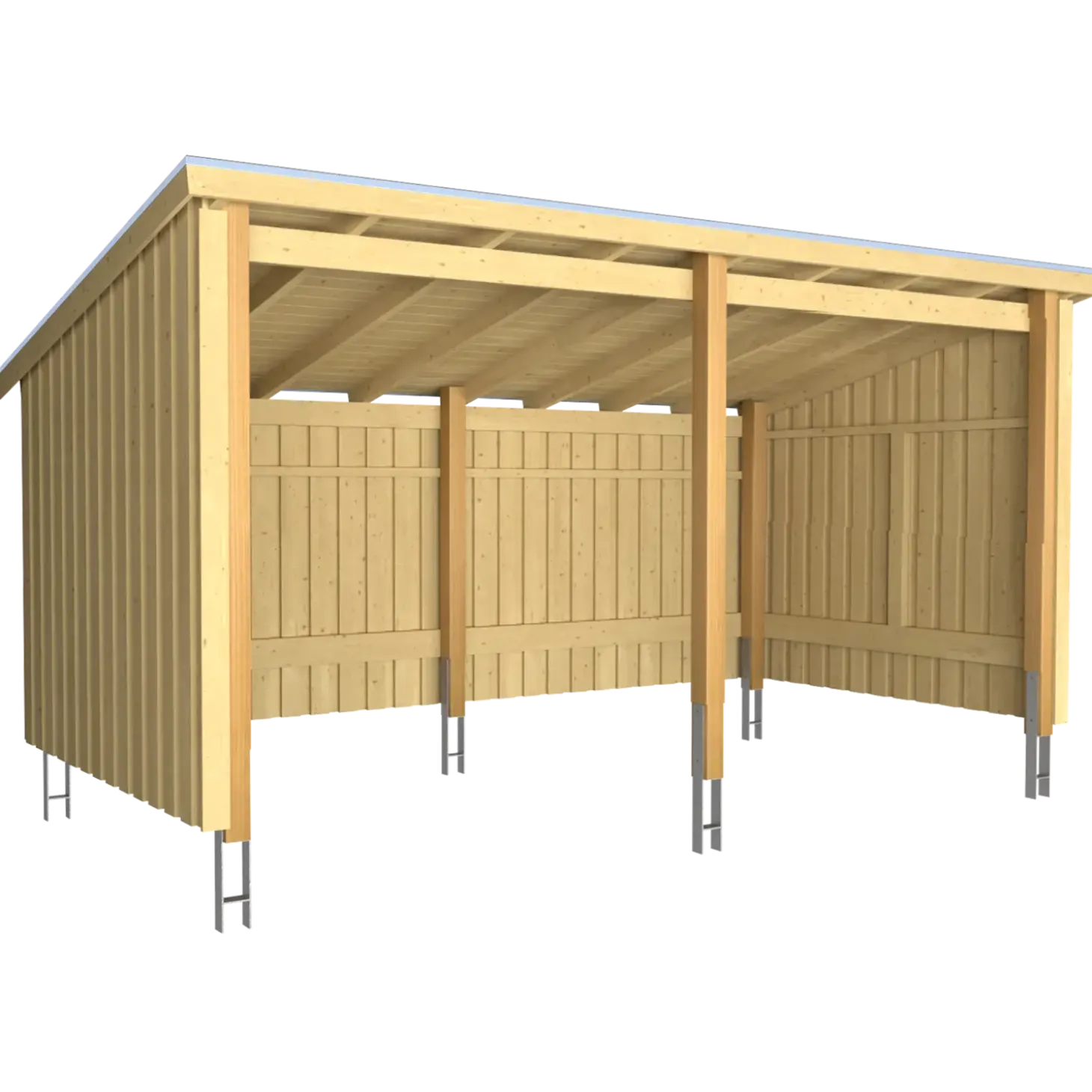 Plus Nordic Multi havehus 9,5 m² 2 moduler med åben front