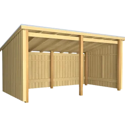 Plus Nordic Multi havehus 9,5 m² 2 moduler med åben front