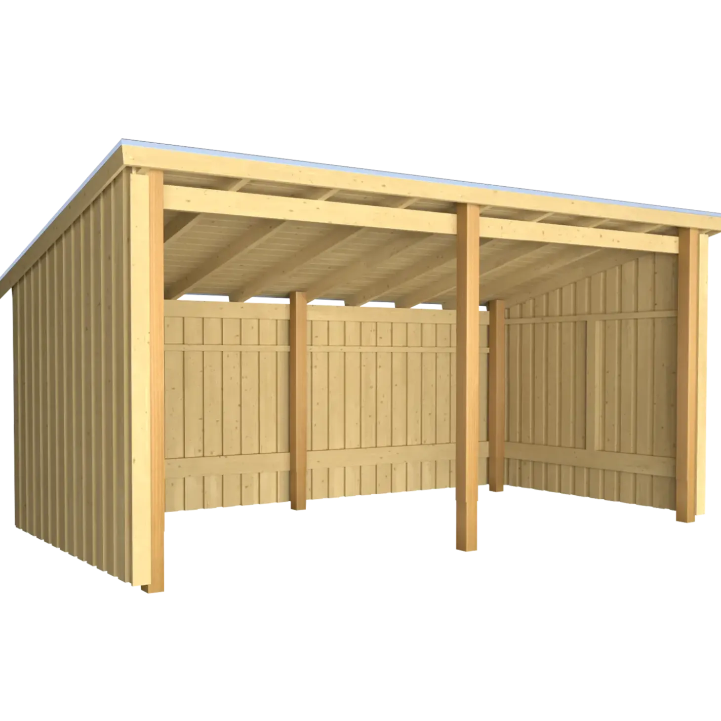 Plus Nordic Multi havehus 9,5 m² 2 moduler med åben front