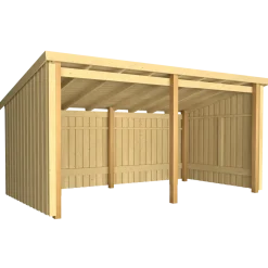 Plus Nordic Multi havehus 9,5 m² 2 moduler med åben front