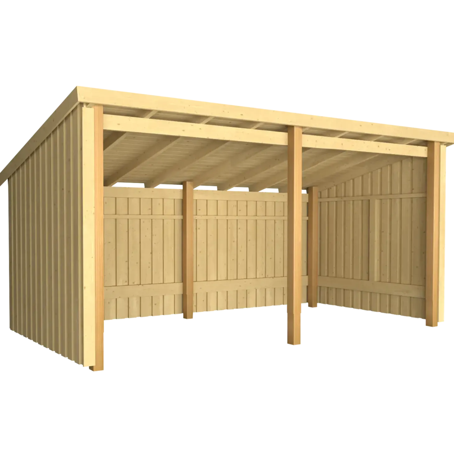 Plus Nordic Multi havehus 9,5 m² 2 moduler med åben front