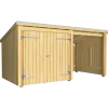 Plus Nordic Multi havehus 9,5 m² 2 moduler med dobbeltdør og åben front