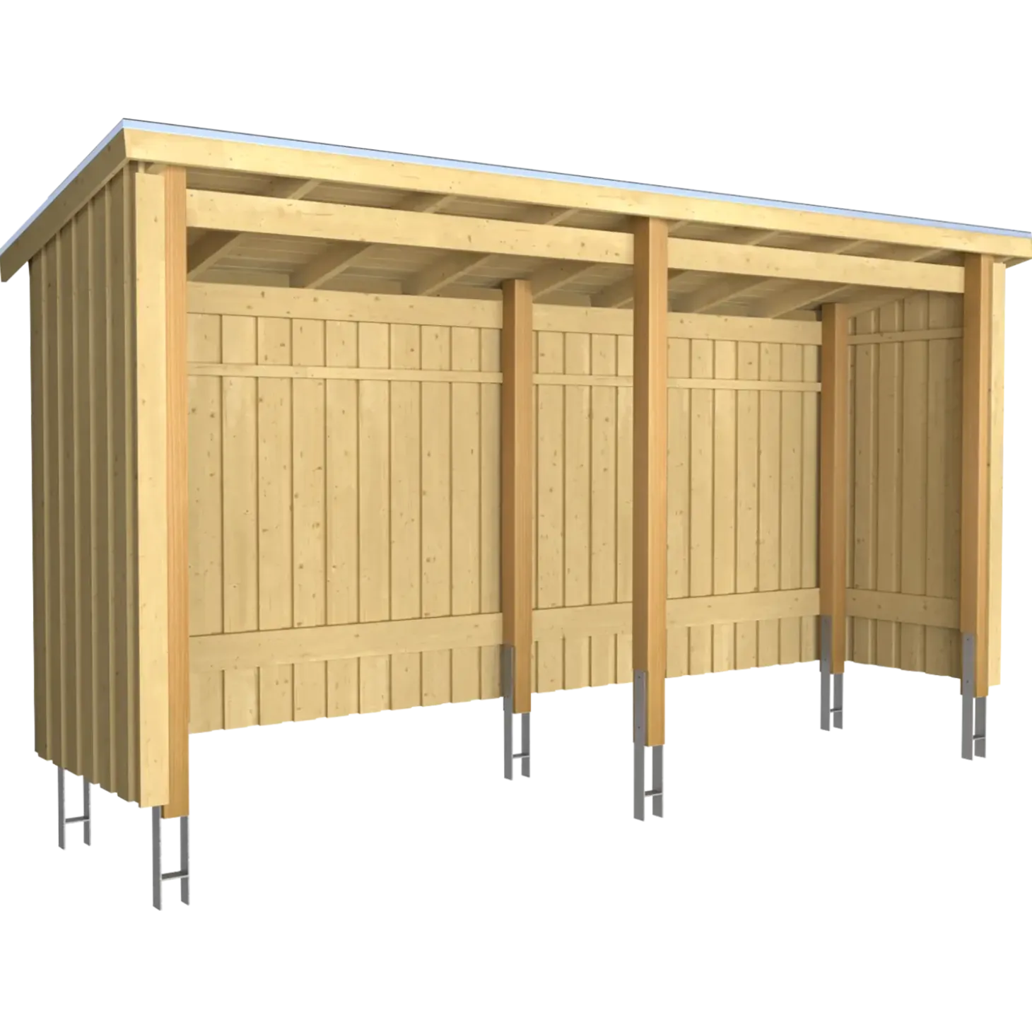 Plus Nordic Multi havehus 4,7 m² 2 moduler med åben front