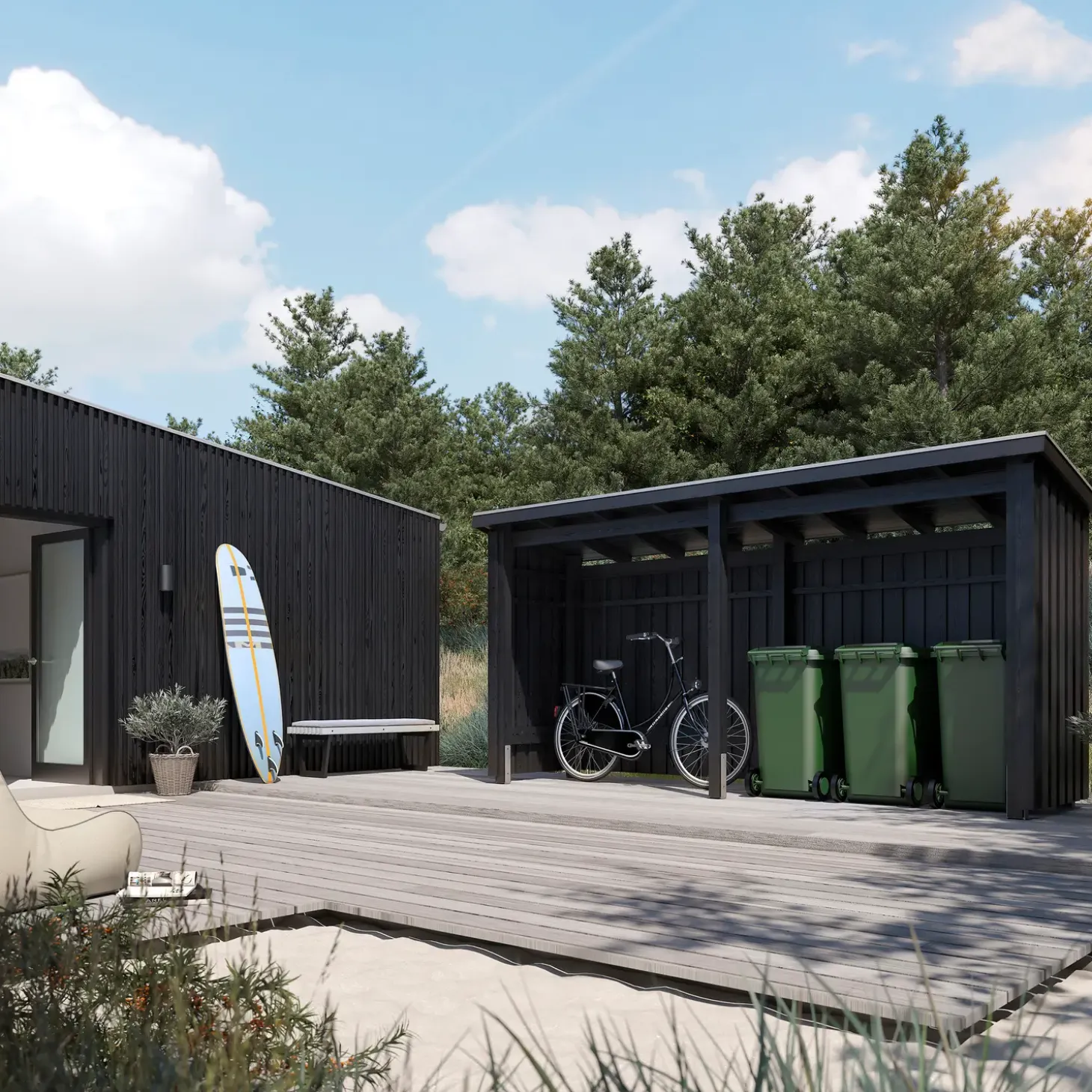 Plus Nordic Multi havehus 4,7 m² 2 moduler med åben front