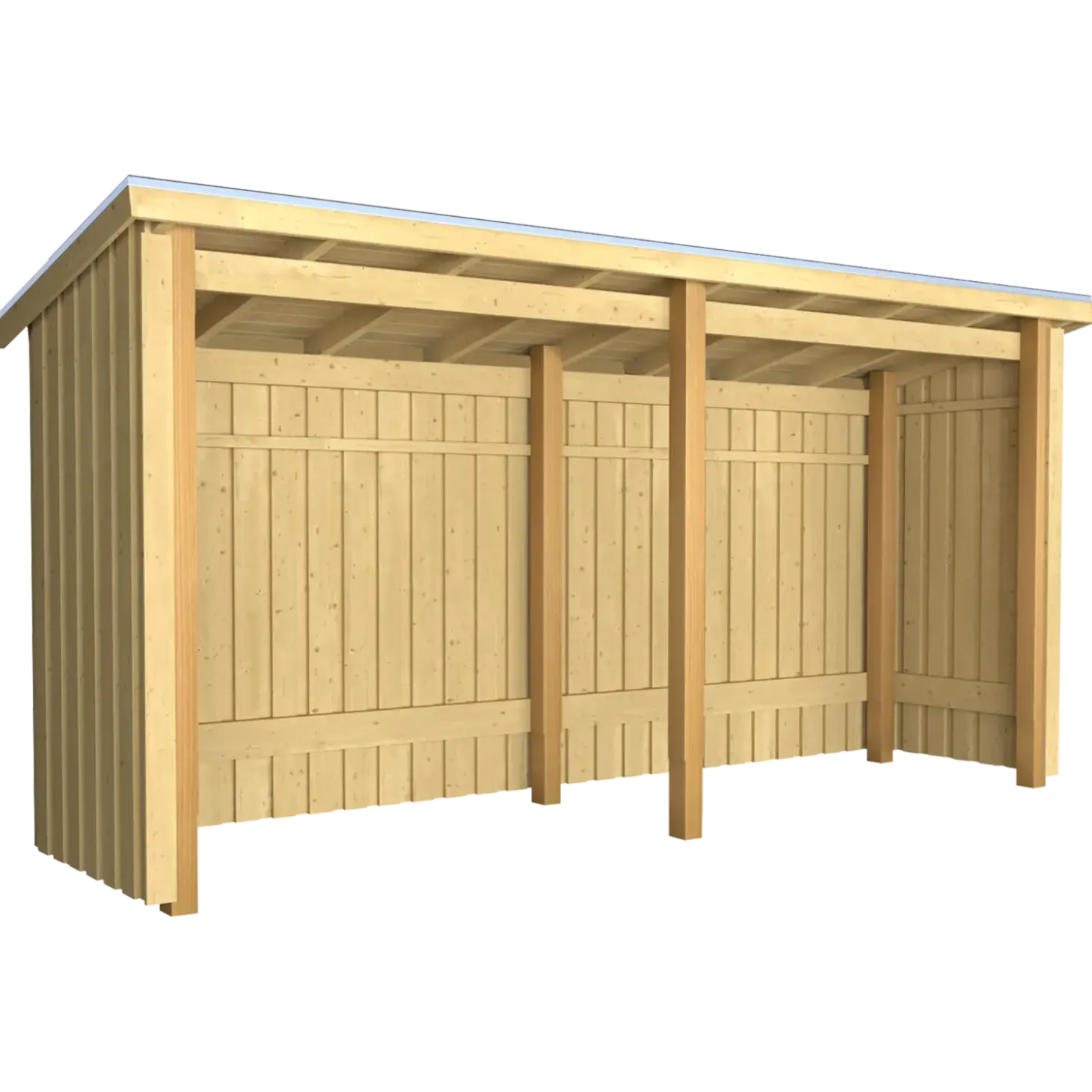 Plus Nordic Multi havehus 4,7 m² 2 moduler med åben front