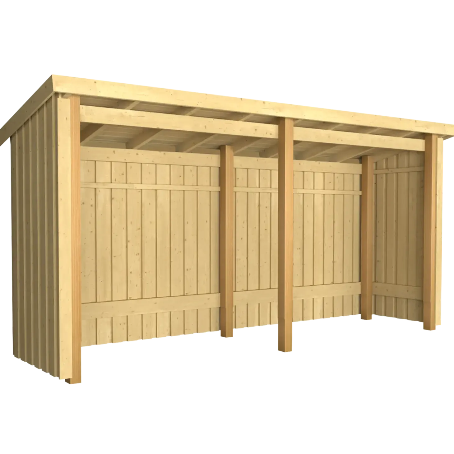 Plus Nordic Multi havehus 4,7 m² 2 moduler med åben front