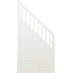 Plus Nostalgi skråelement 90x180/95 cm hvid