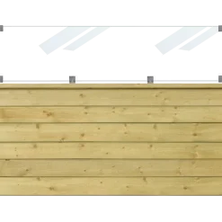 Plus omlimet profilstolpe m/spids 90x90 mm længde 158 cm hvid