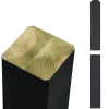Plus omlimet profilstolpe 90x90 mmx længde 98cm sort