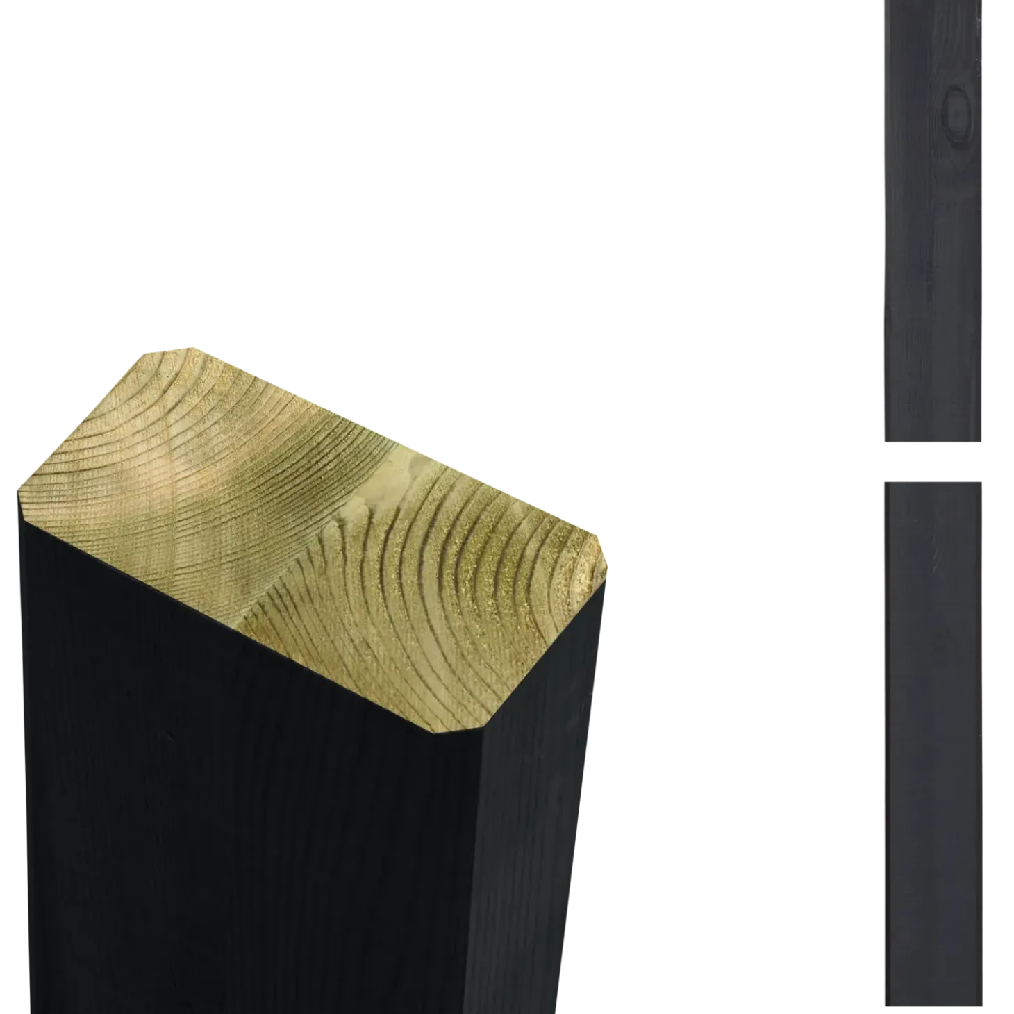 Plus Omlimet stolpe/drager 4,5x9x238 cm sort