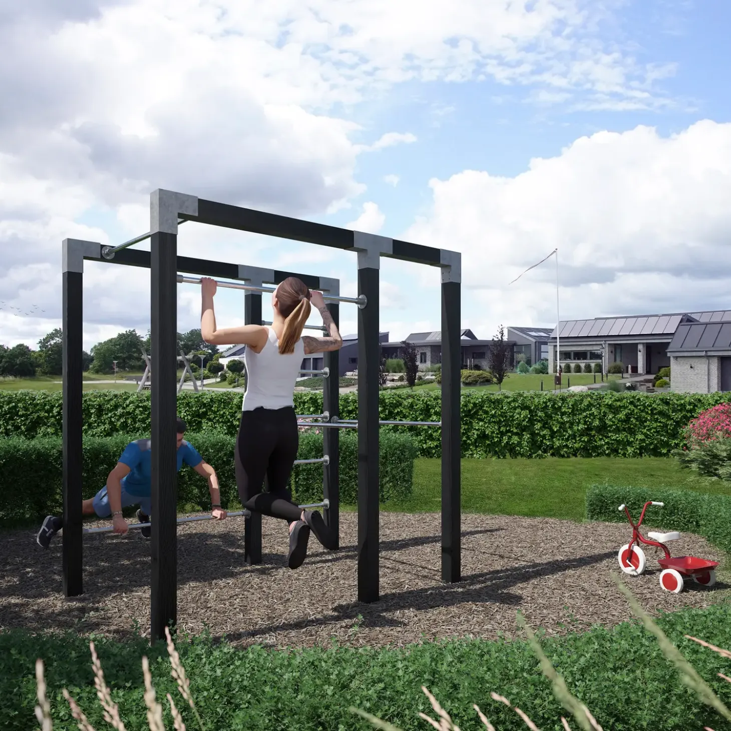 Plus Outdoor fitness model 2 sort