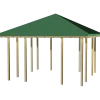 Plus Pavillon 1 åben modul med sort tagdug trykimprægneret
