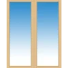 Plus Pavillon dobbelt skydedør inkl. glas 160x204 cm