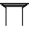 Plus pergola dobbelt forlængermodul sort