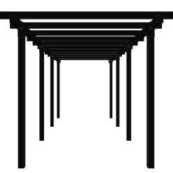 Plus pergola dobbelt 3 moduler sort