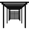 Plus Pergola dobbelt 3 moduler m/Tokyo hegn sort