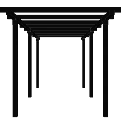 Plus pergola dobbelt 2 moduler sort