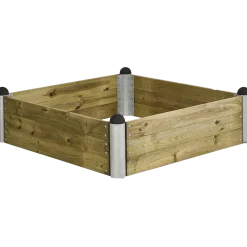 Plus PIPE højbed 140x140x36 cm grundmalet sort