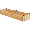 Plus PIPE højbed 140x140x36 cm lærketræ