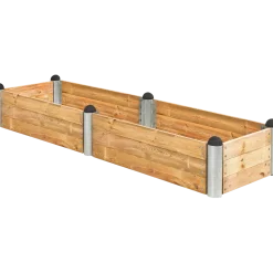 Plus PIPE højbed 140x140x36 cm lærketræ