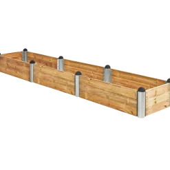 Plus PIPE højbed 140x140x36 cm lærketræ