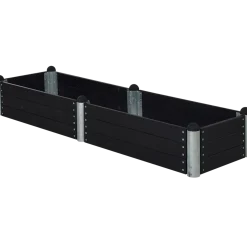 Plus PIPE højbed 80x80x36 cm sort
